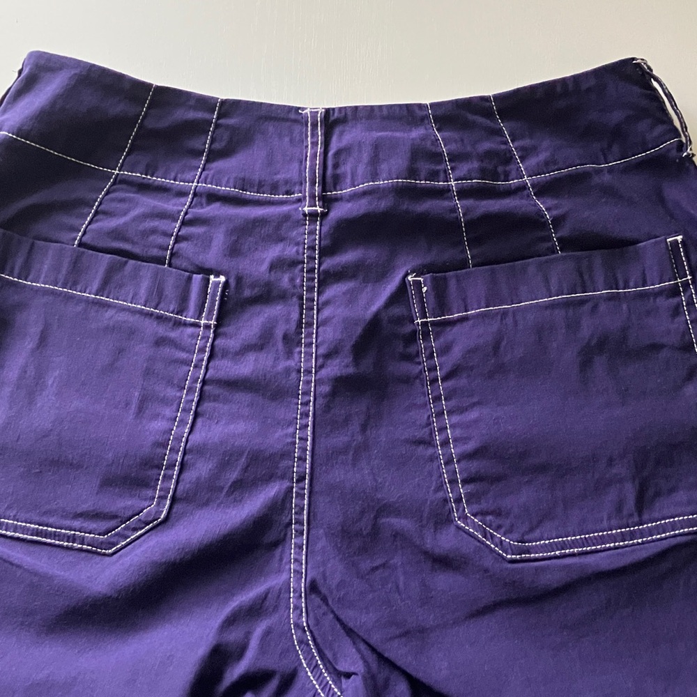 Anthropologie The Colette Crop Wide-Leg Pants by Maeve-Contrast-Stitch Edition - Picture 7 of 13